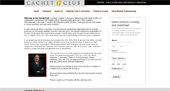 Desktop Screenshot of cachetclub.com