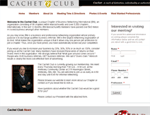 Tablet Screenshot of cachetclub.com